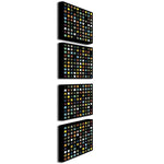 Trademark Fine Art 24" x 24" Acrylonitrile Butadiene Styrene (ABS), Canvas Canvas Art, Set/4