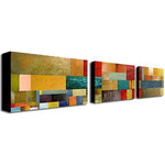 Trademark Fine Art18x32 Wooden Frame, UV Coated Gallery Wrapped Canvas Art, Set/3