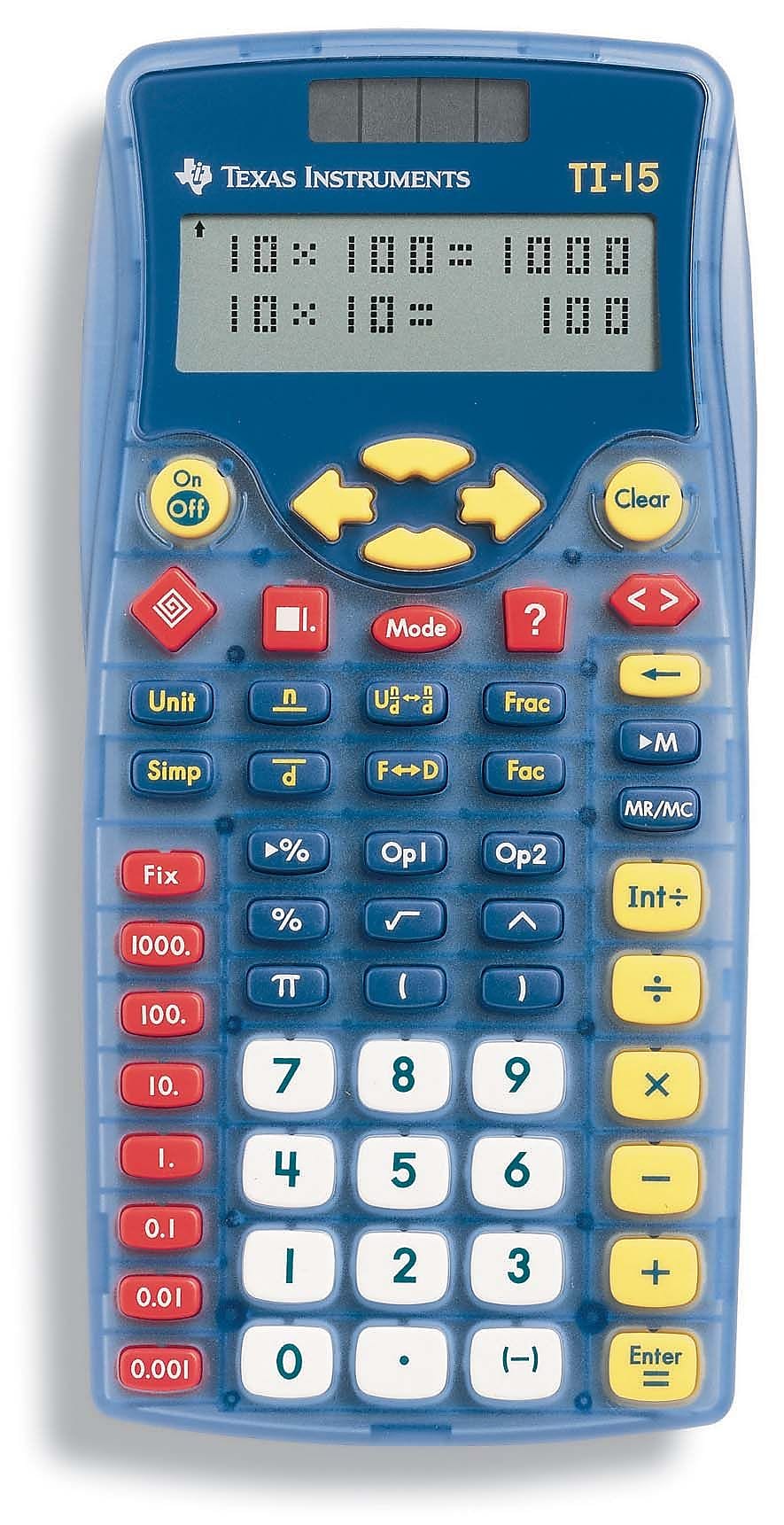Texas Instruments TI15TK 11-Digit Scientific Calculator, Blue