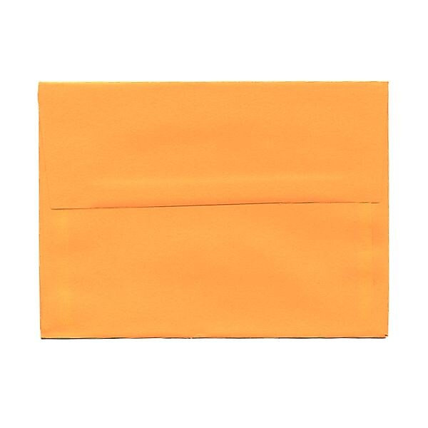JAM Paper A6 Colored Invitation Envelopes, 4.75 x 6.5, Ultra Orange, 25/Pack (80344)