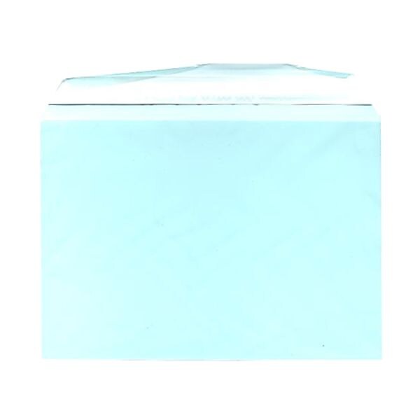 JAM Paper Cellophane Envelope with Self-Adhesive Closure, 5.0625 x 7.1875, Aqua, 100/Pack (2785503)