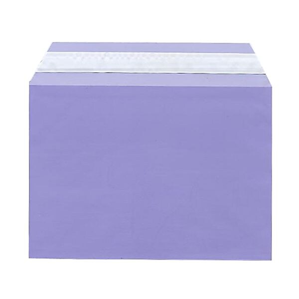JAM Paper Cellophane Envelope with Self-Adhesive Closure, 5.0625 x 7.1875, Purple, 100/Pack (2785510)