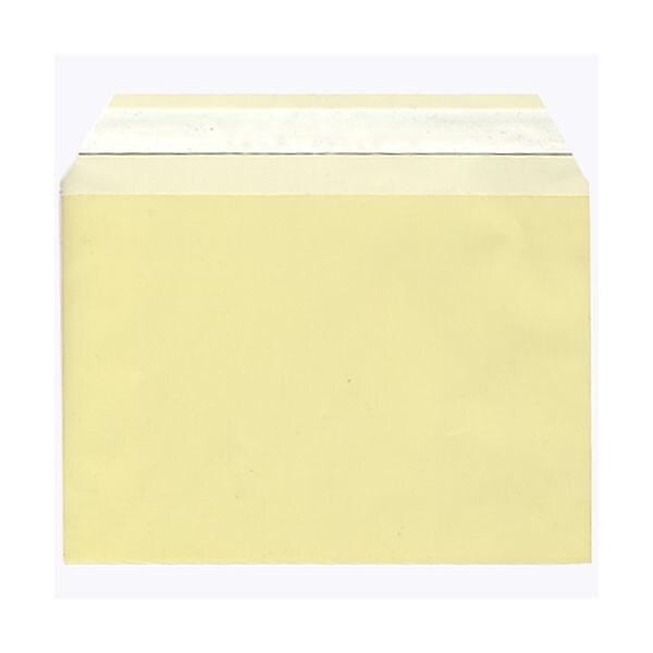 JAM Paper Cellophane Envelope with Peel & Seal Closure, 5.0625 x 7.1875, Yellow, 100/Pack (2783139)