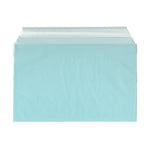 JAM Paper Cellophane Envelope with Self-Adhesive Closure, 5.4375 x 8.625, Aqua Blue, 100/Pack (2784901)