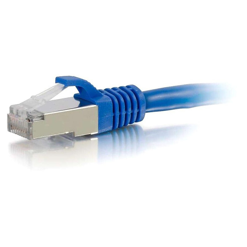 C2G® 10' Cat6 RJ-45 Male/Male Snagless Shielded (UTP) Network Patch Cable, Blue