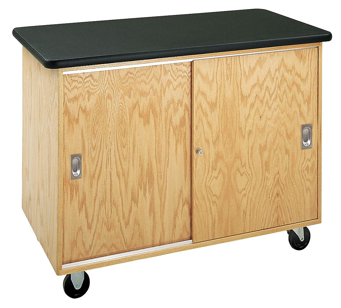 DWI Lab Table Rectangular Science Table, 48" x 24", Brown (4101K)