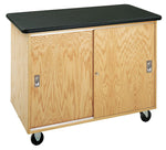 DWI Lab Table Rectangular Science Table, 48" x 24", Brown (4101K)