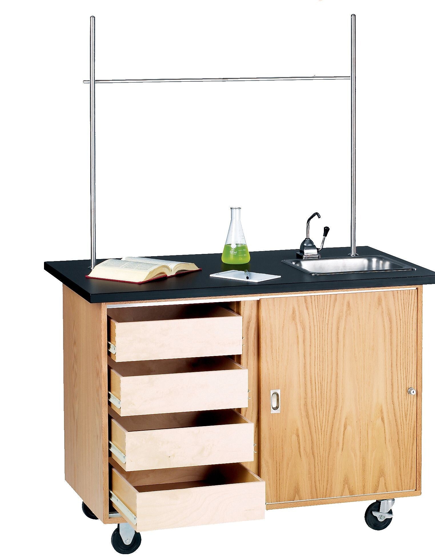 DWI Rectangular Activity Table, 48" x 28", Brown (4222K)