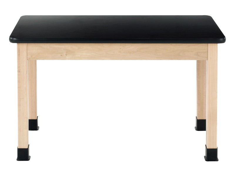 Diversified Woodcrafts Rectangular Science Table, 48" x 24", Black/Maple (P710LBBM30N)