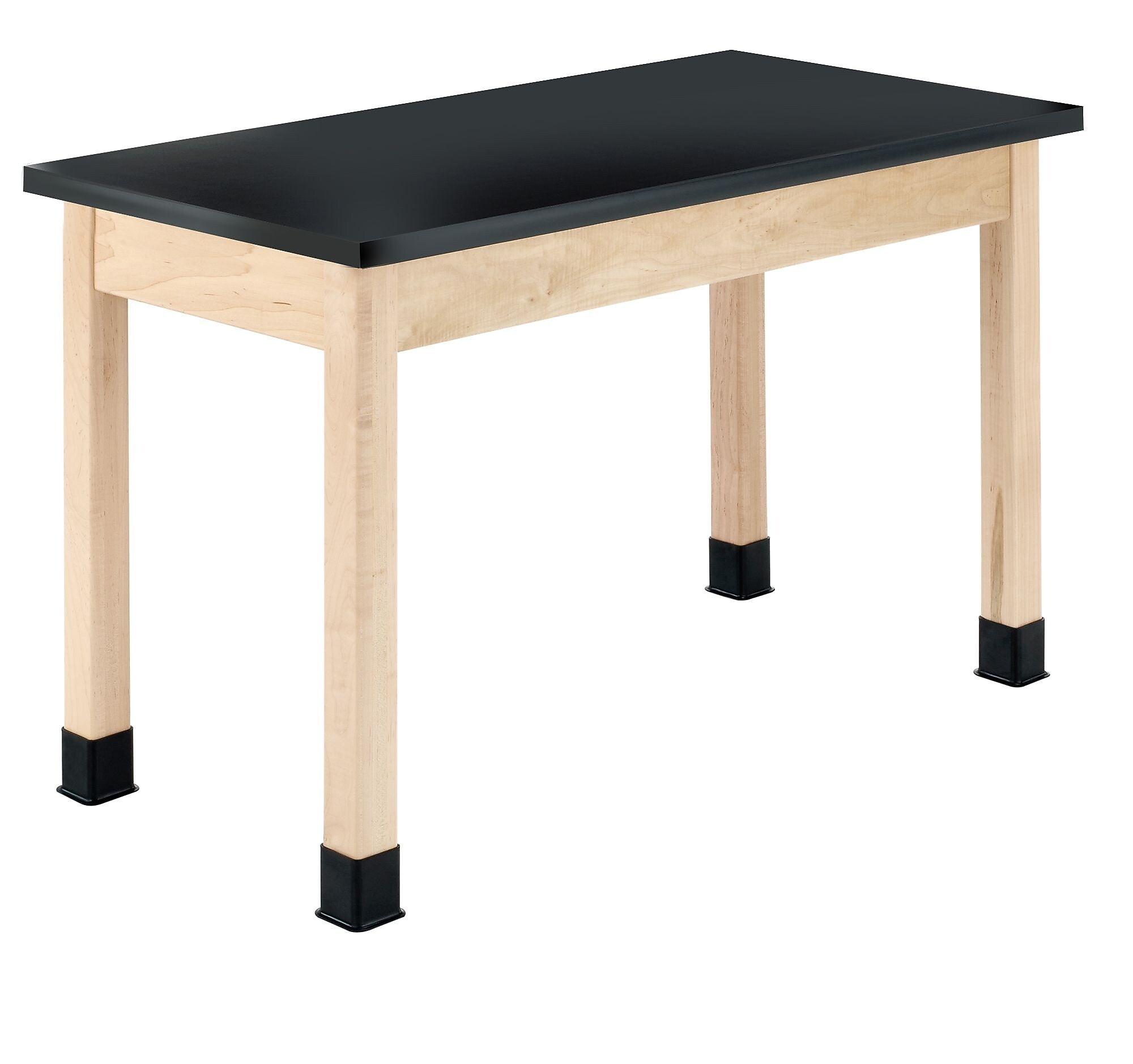 Diversified Woodcrafts Rectangular Science Table, 48" x 24", Black/Maple (P7102BM30N)