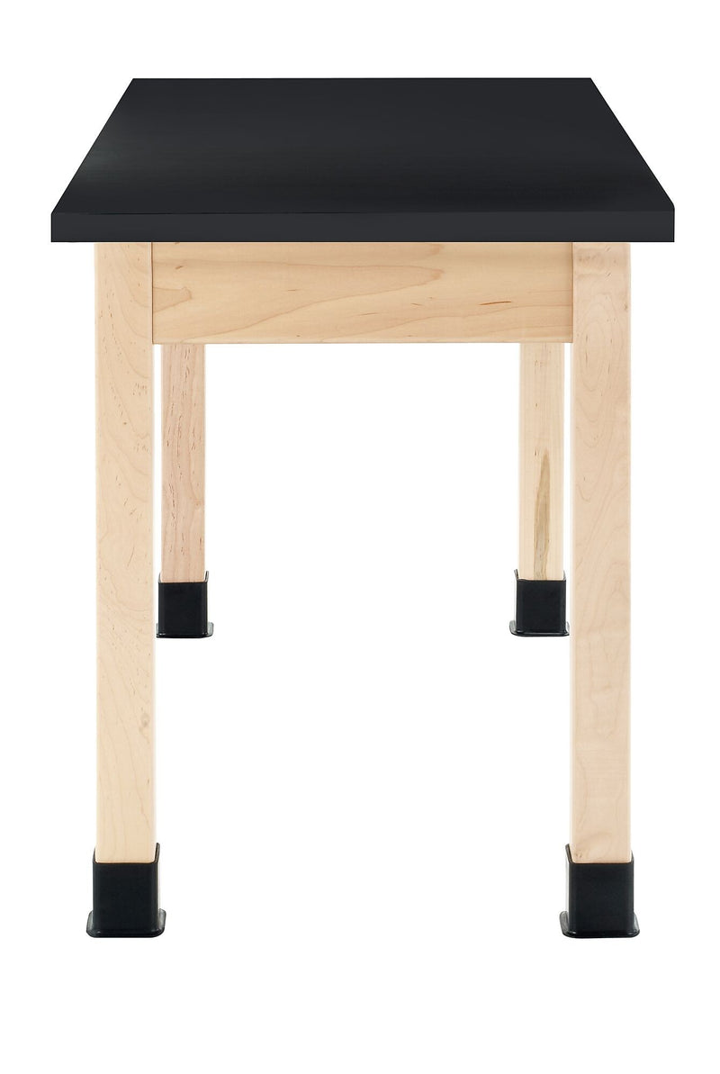 Diversified Woodcrafts Rectangular Science Table, 48" x 24", Black/Maple (P7102BM30N)