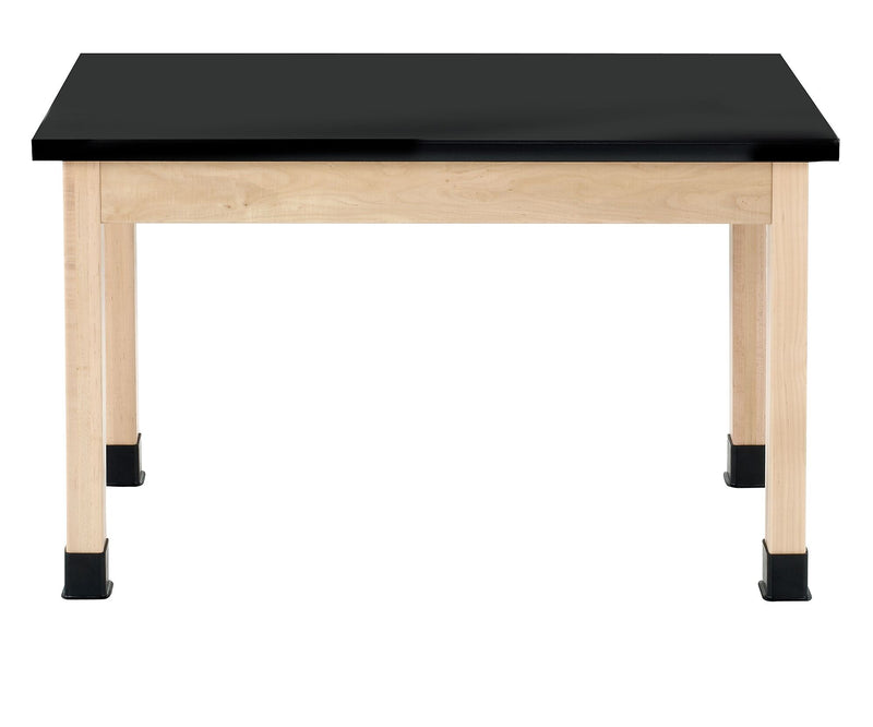 Diversified Woodcrafts Rectangular Science Table, 48" x 24", Black/Maple (P7102BM30N)