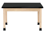 Diversified Woodcrafts Rectangular Science Table, 48" x 24", Black (P7106M30N)