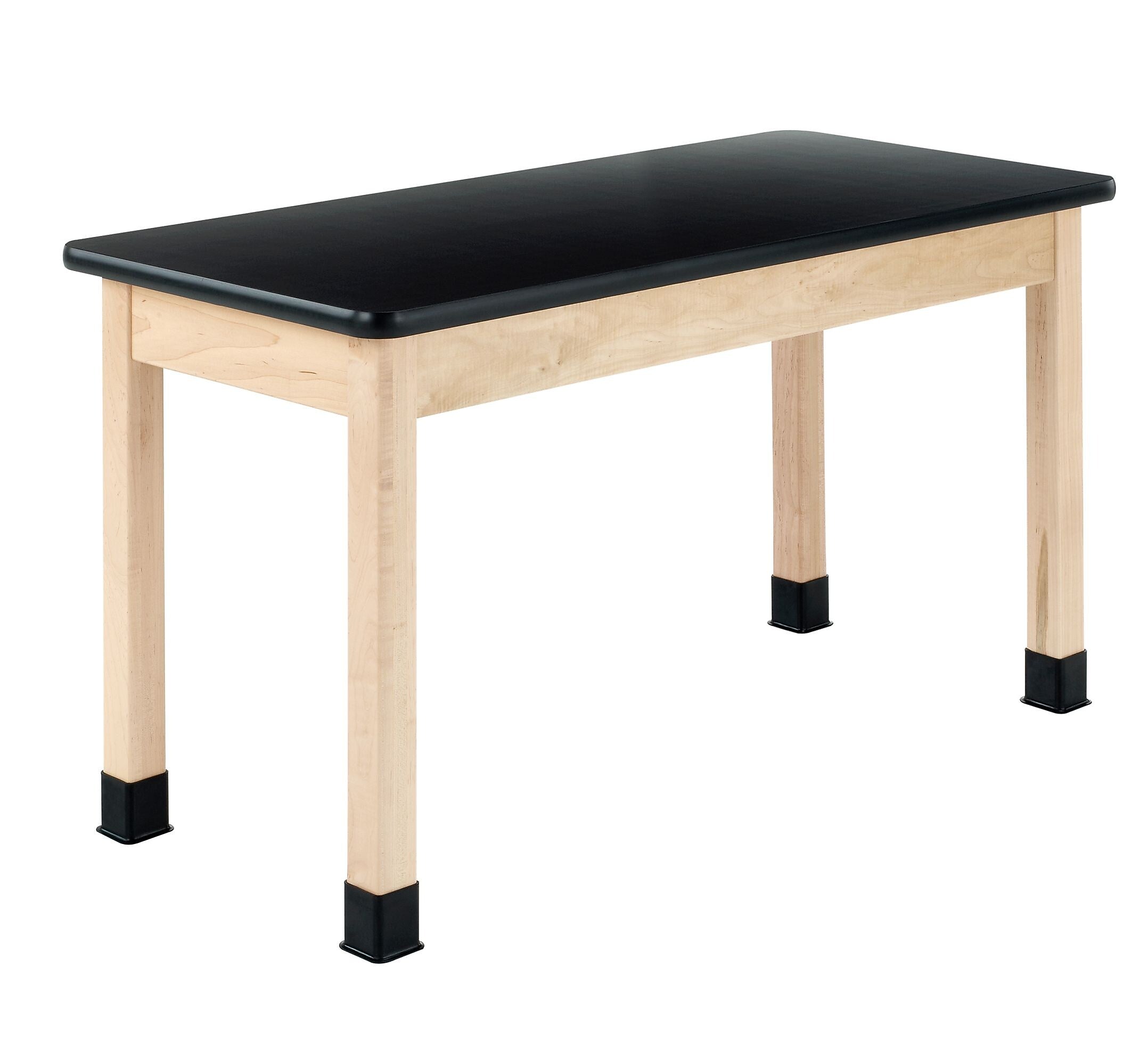 Diversified Woodcrafts Rectangular Science Table, 54" x 24", Black/Maple (P720LBBM30N)