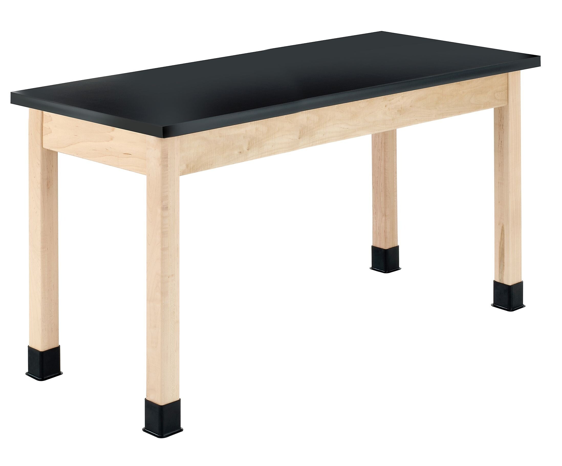 Diversified Woodcrafts Rectangular Science Table, 54" x 24", Black/Maple (P7202BM30N)