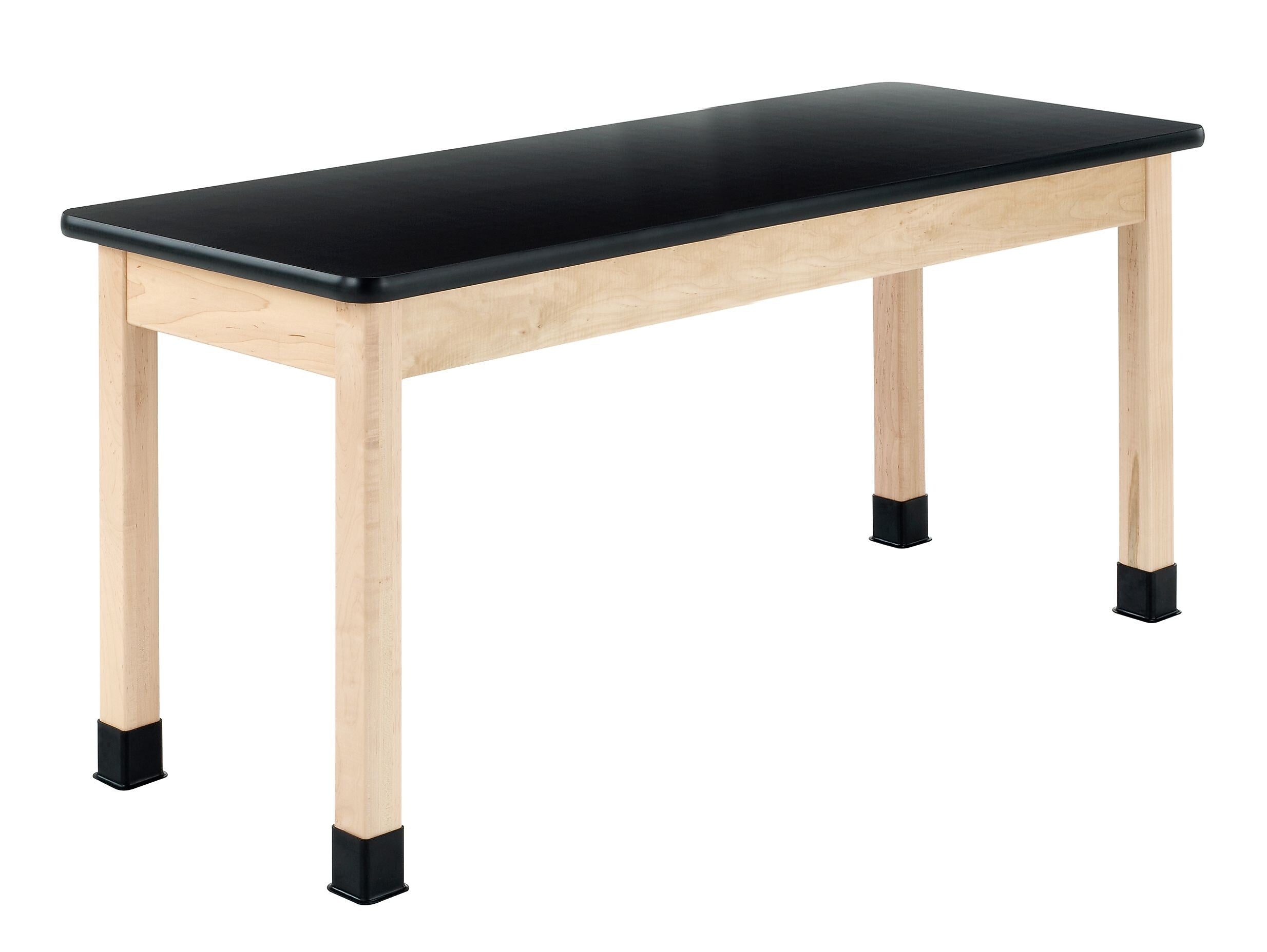Diversified Woodcrafts Rectangular Science Table, 60" x 24", Black/Maple (P760LBBM30N)