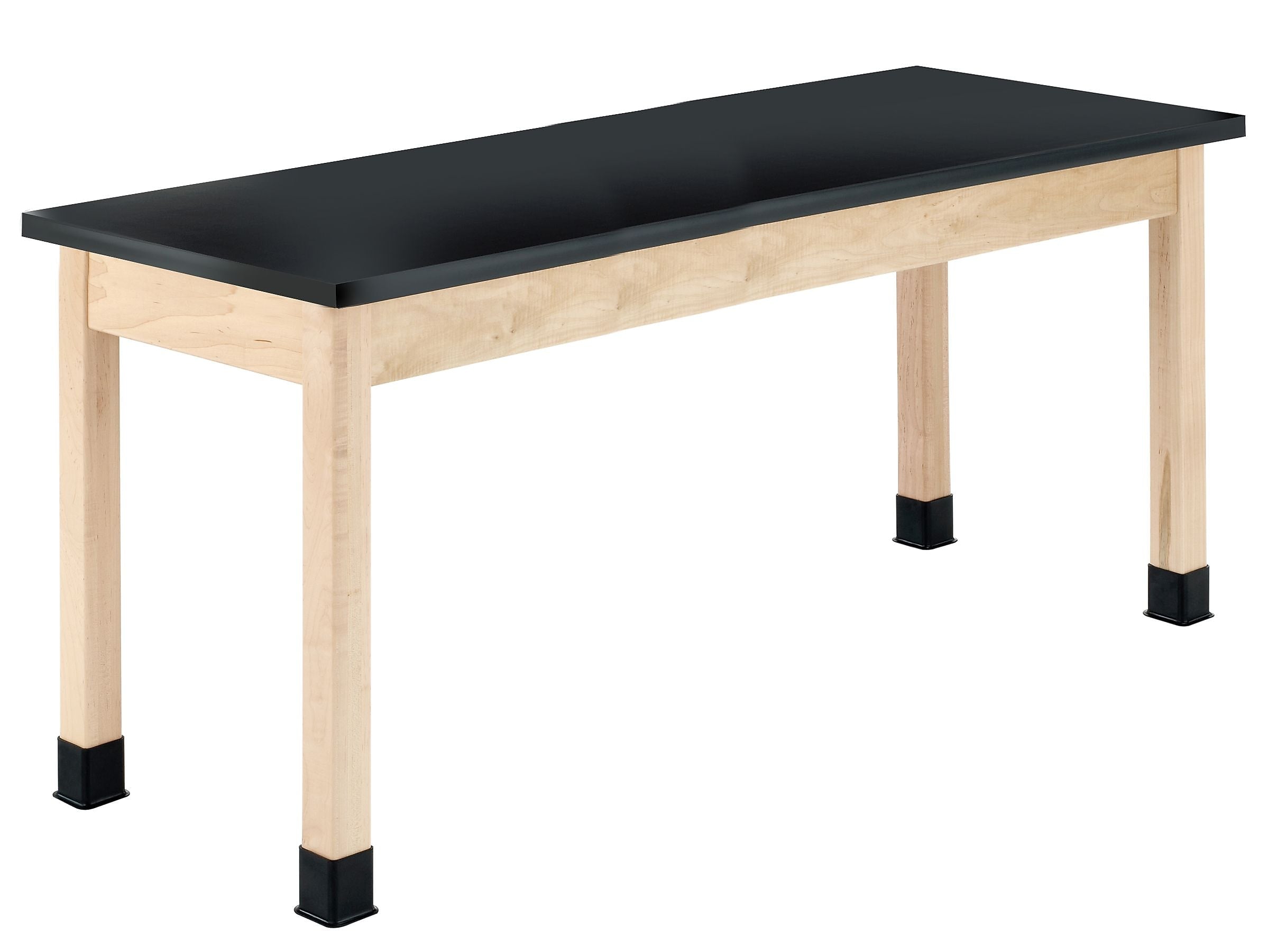 Diversified Woodcrafts Rectangular Science Table, 60" x 24", Black/Maple (P7602BM30N)