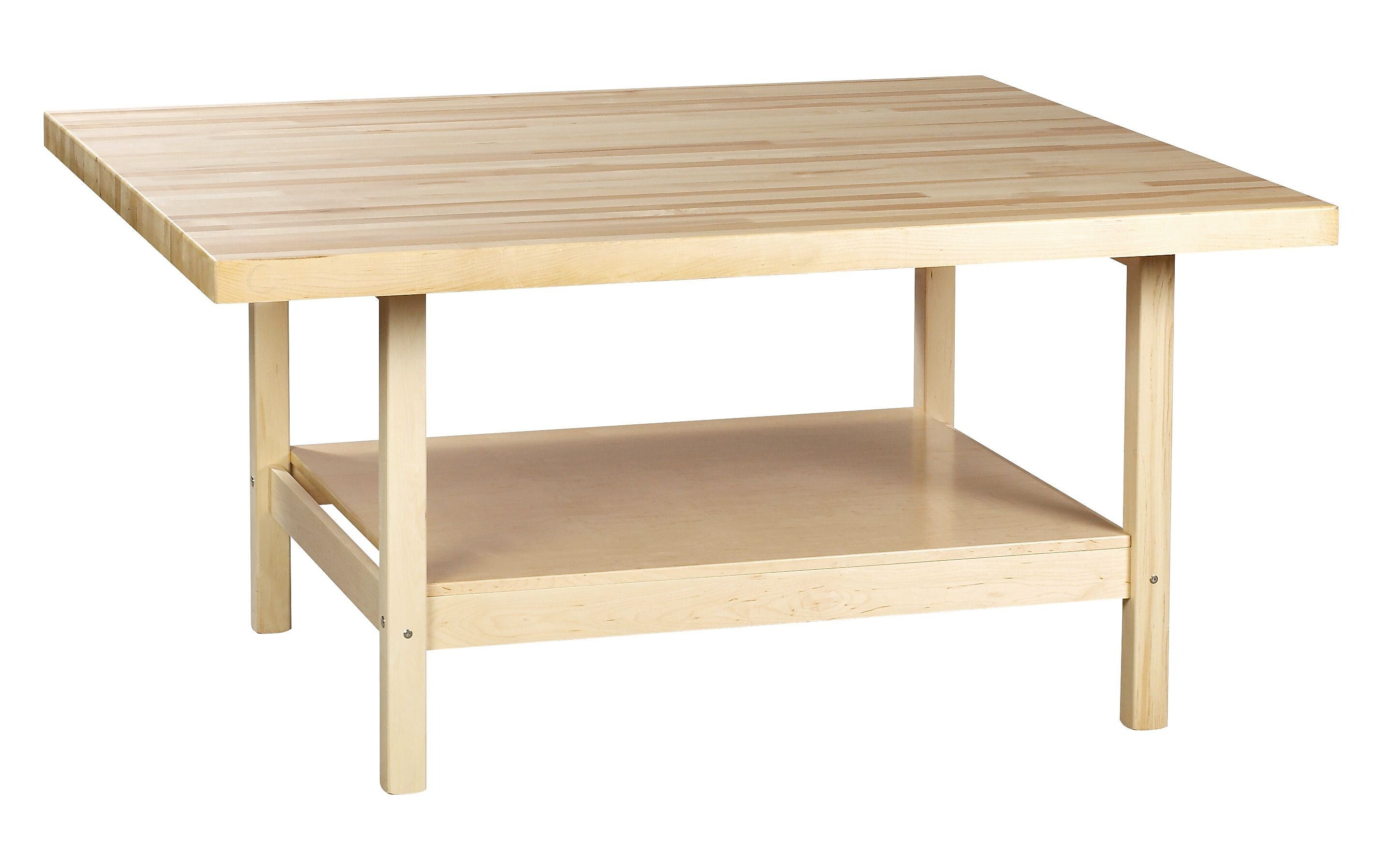 Diversified Woodcrafts Workbench Rectangular Activity Table, 64" x 54", Brown (WW40V)