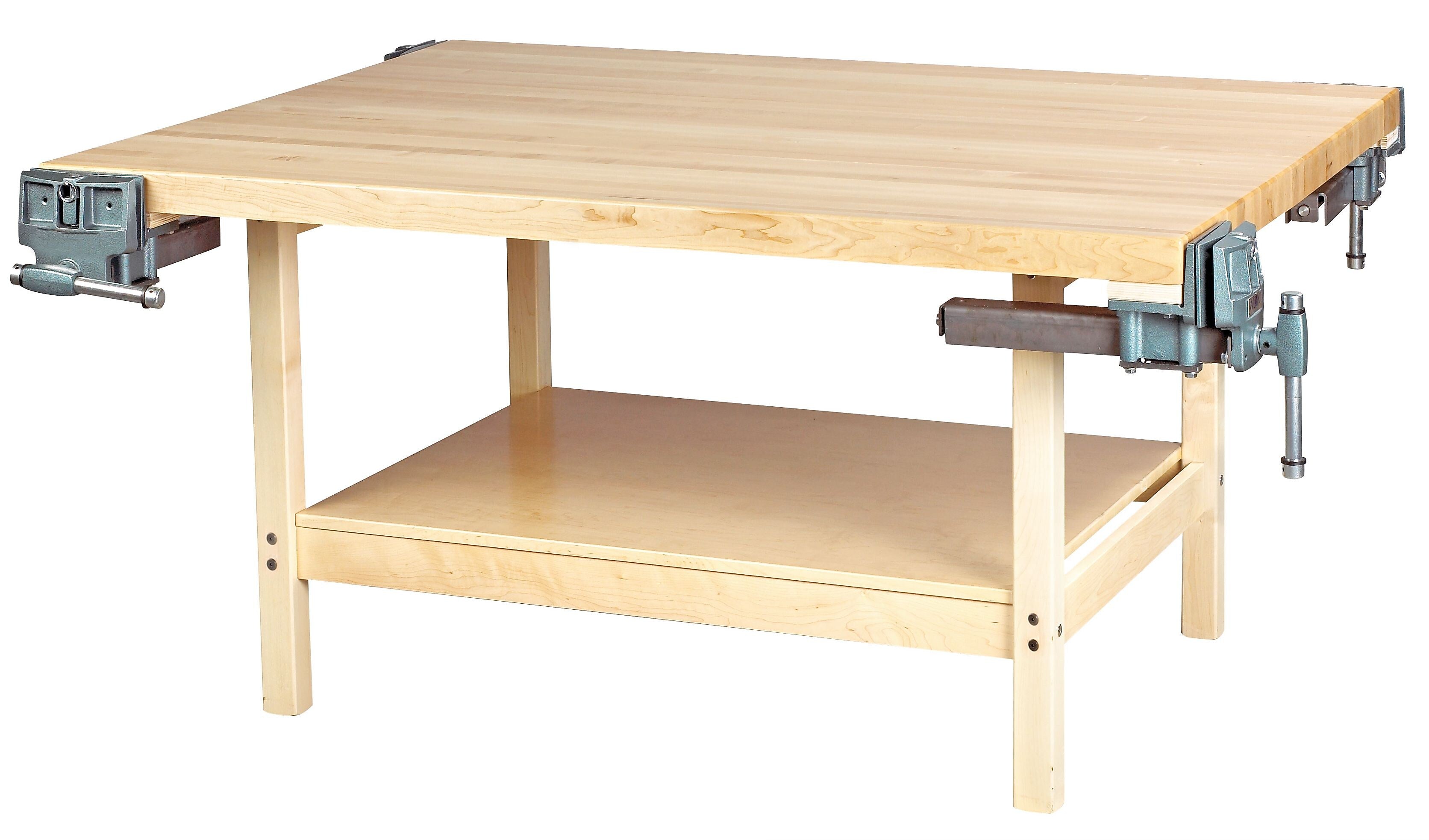 Diversified Woodcrafts Workbench Rectangular Activity Table, 64" x 54", Brown (WW44V)