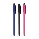 Targus Stylus & Roller Ball Pen For Touchscreen Devices, Black/Red/Blue, 3/Pack (AMM0601TBUS)