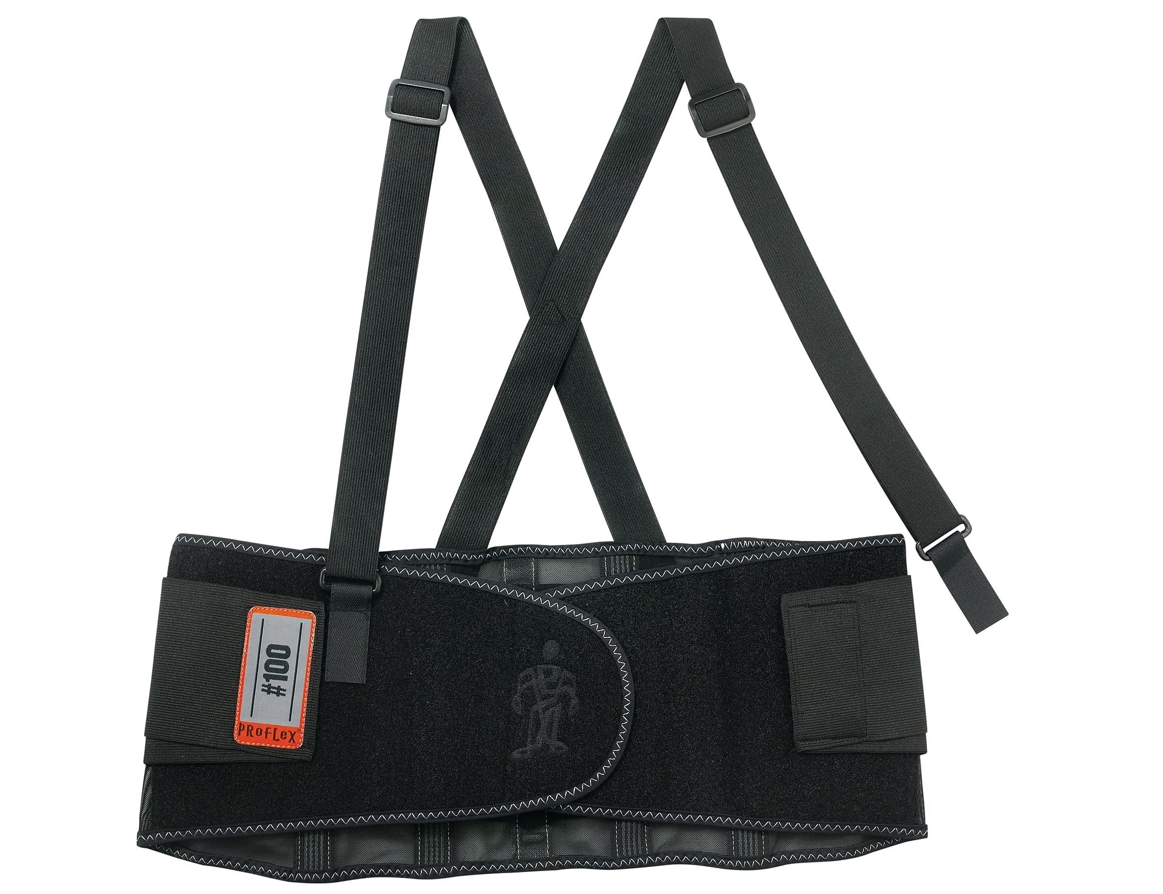 Ergodyne® ProFlex® 100 Economy Back Support, Black, 3XL