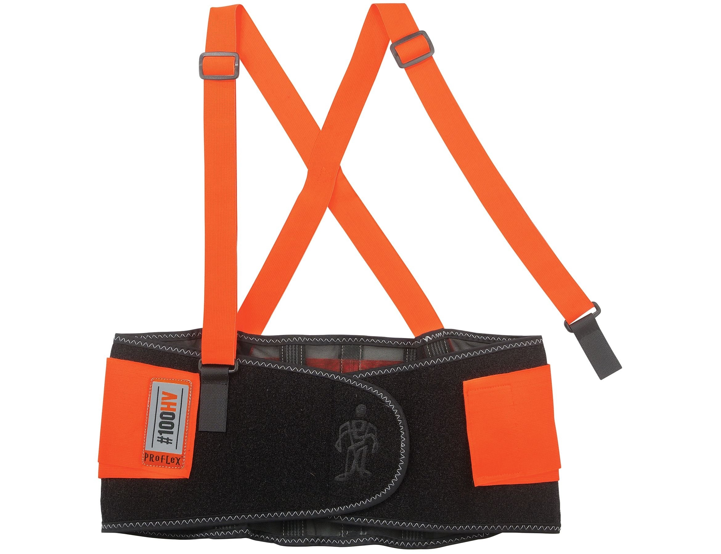 Ergodyne® ProFlex® 100 Economy Hi-Visibility Back Support, Orange, Small