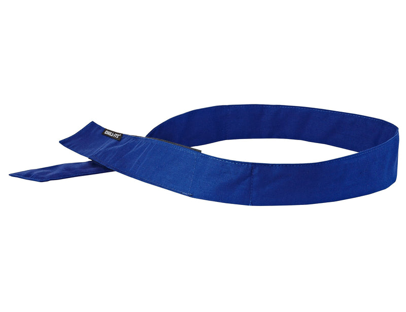 Ergodyne Chill-Its 6705 Evaporative Cooling Bandana, Blue, One Size, 24/Carton (12317)