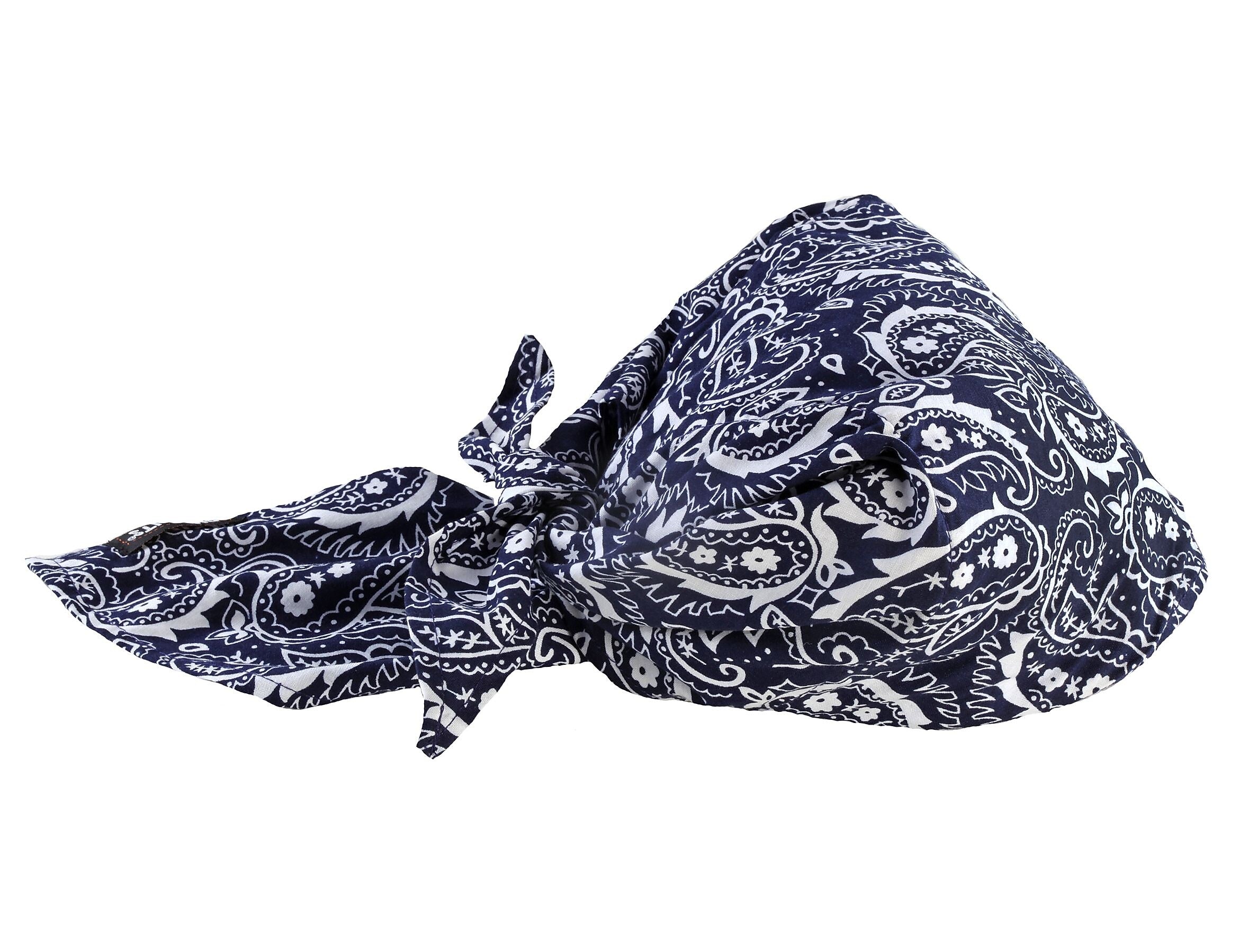 Chill-Its 6710 Evaporative Cooling Towel, Navy Western, One Size, 6/Carton (12584)