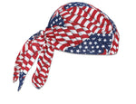 Ergodyne Chill-Its 6615 High-Performance Cooling Bandana, Star & Stripes, One Size, 6/Carton (12477)