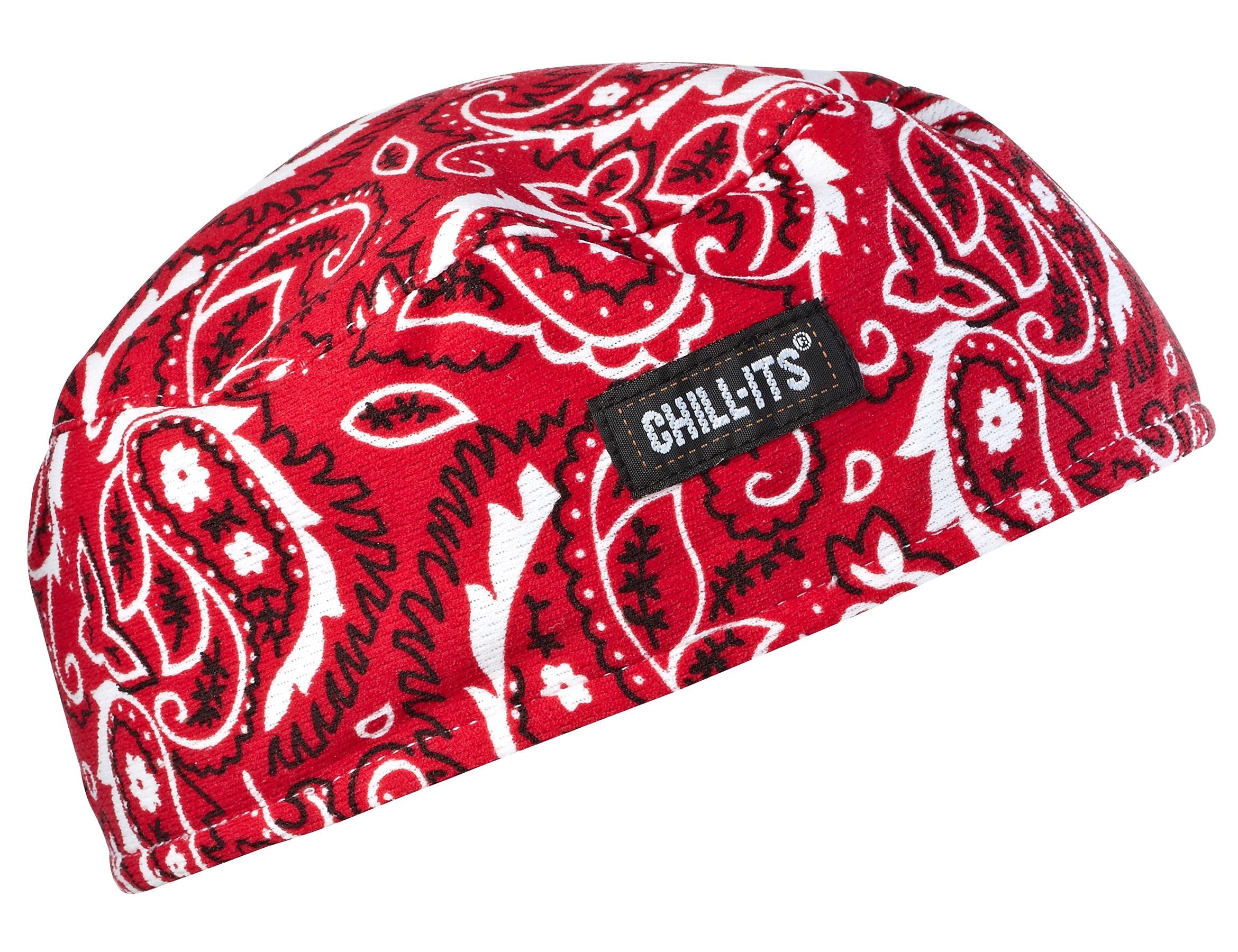 Ergodyne Chill-Its 6630 High-Performance Cooling Beanie, Red Western, One Size, 6/Carton (12508)