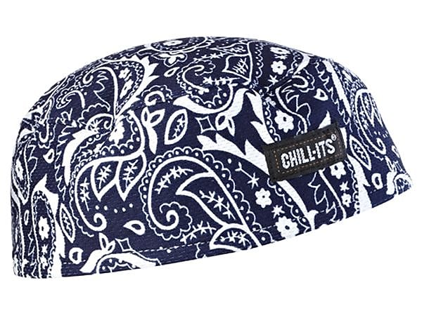 Ergodyne Chill-Its 6630 High-Performance Cooling Beanie, Navy Western, One Size, 6/Carton (12509)