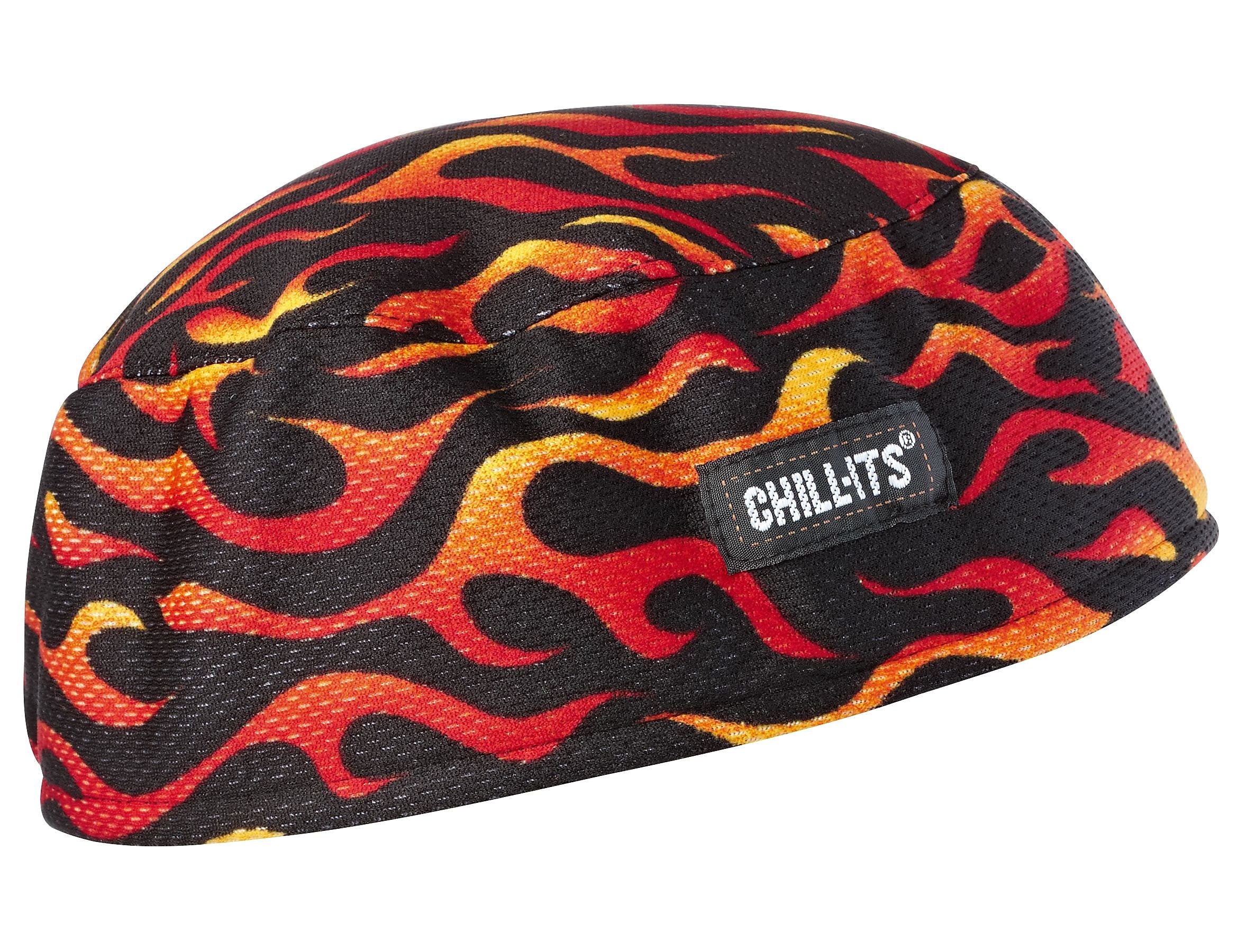 Ergodyne Chill-Its 6630 High-Performance Cooling Beanie, Flames, One Size, 6/Carton (12514)