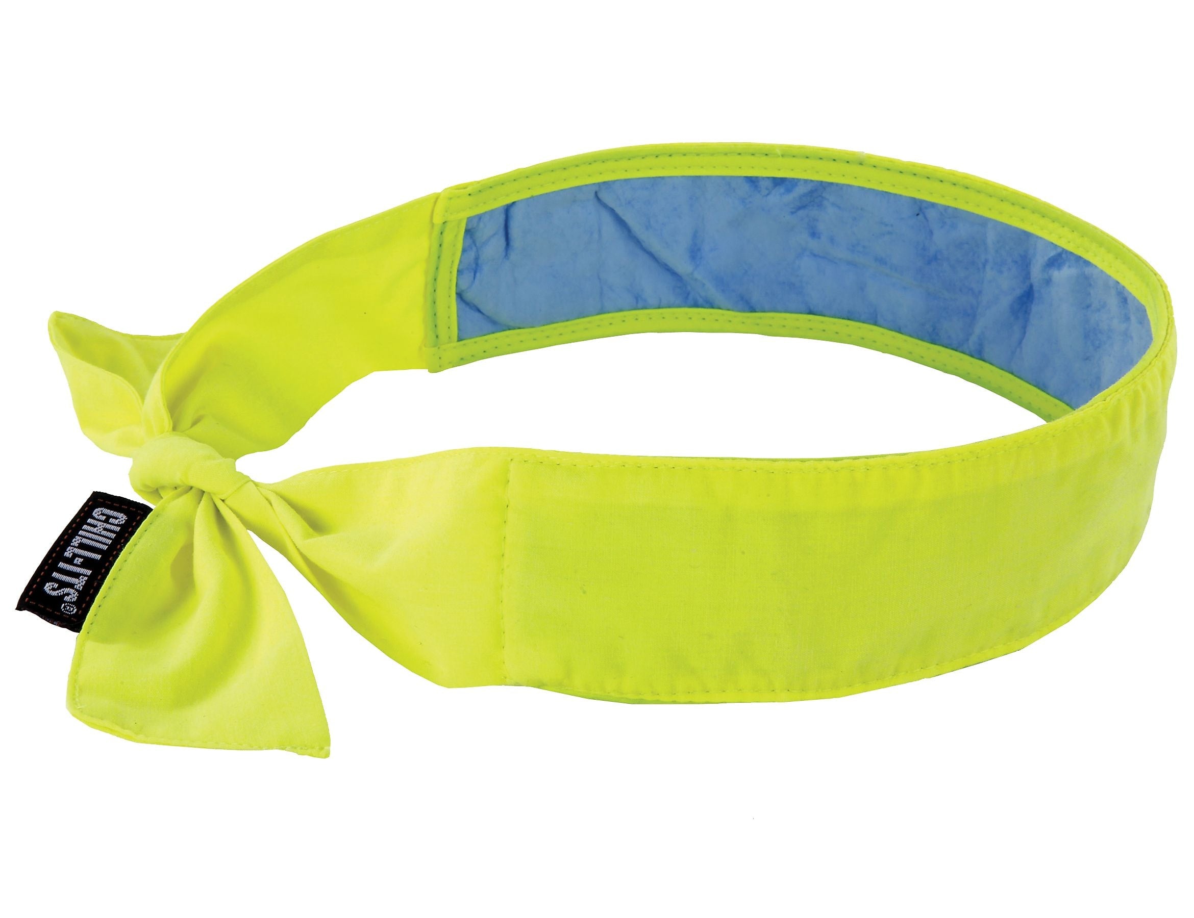 Ergodyne Chill-Its 6700 Evaporative Cooling Bandana, Lime, One Size, 6/Carton (12566)