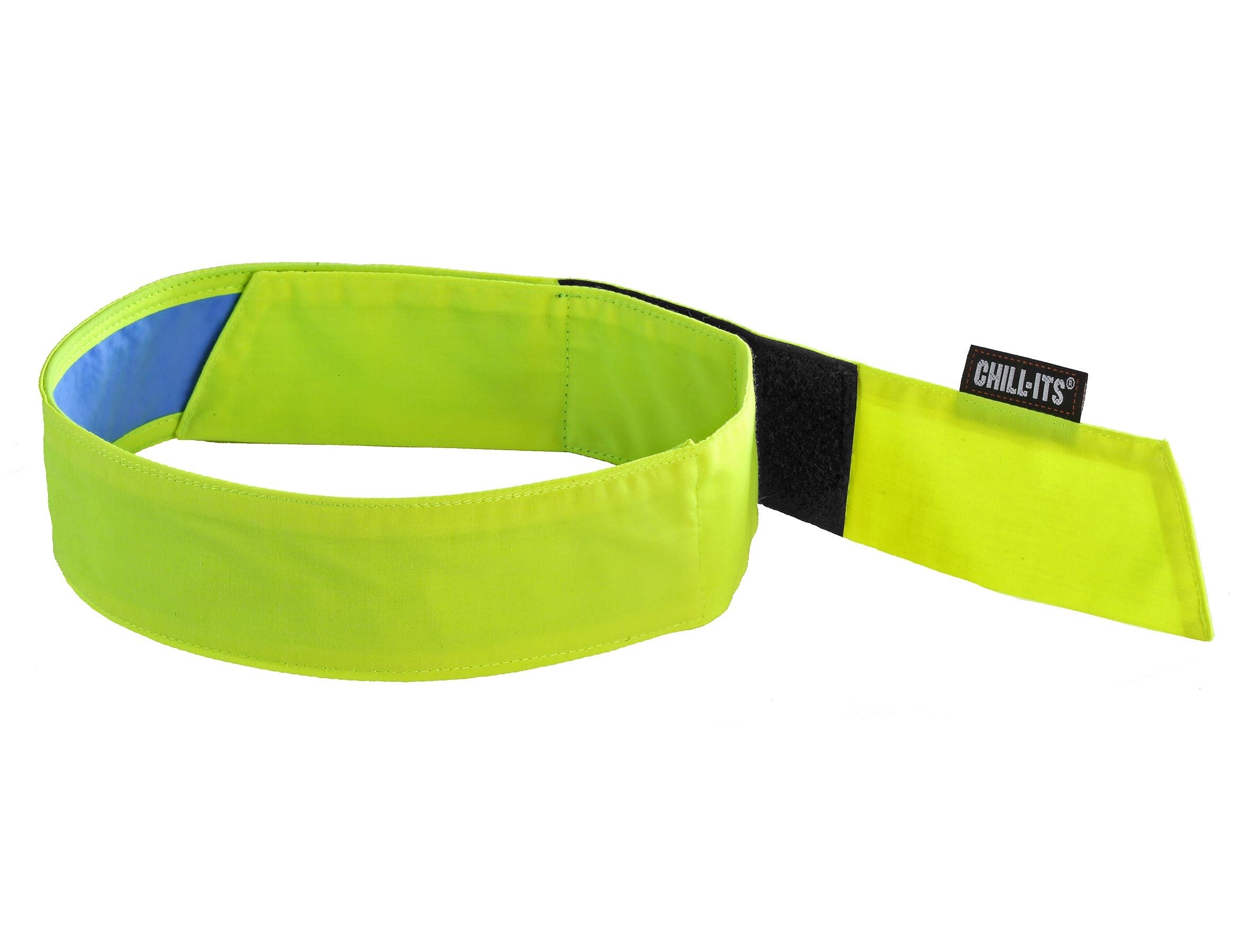 Chill-Its 6705 Evaporative Cooling Bandana, Lime, One Size, 6/Carton (12576)