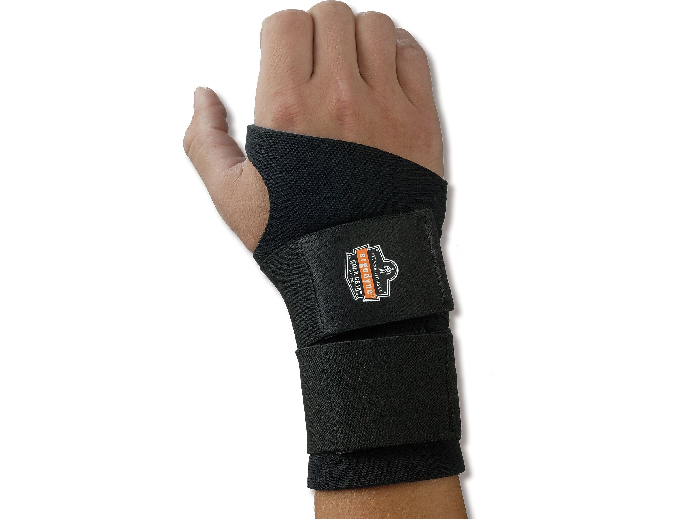 Ergodyne ProFlex 675 Neoprene Wrist Support with Double Strap, Small (16622)