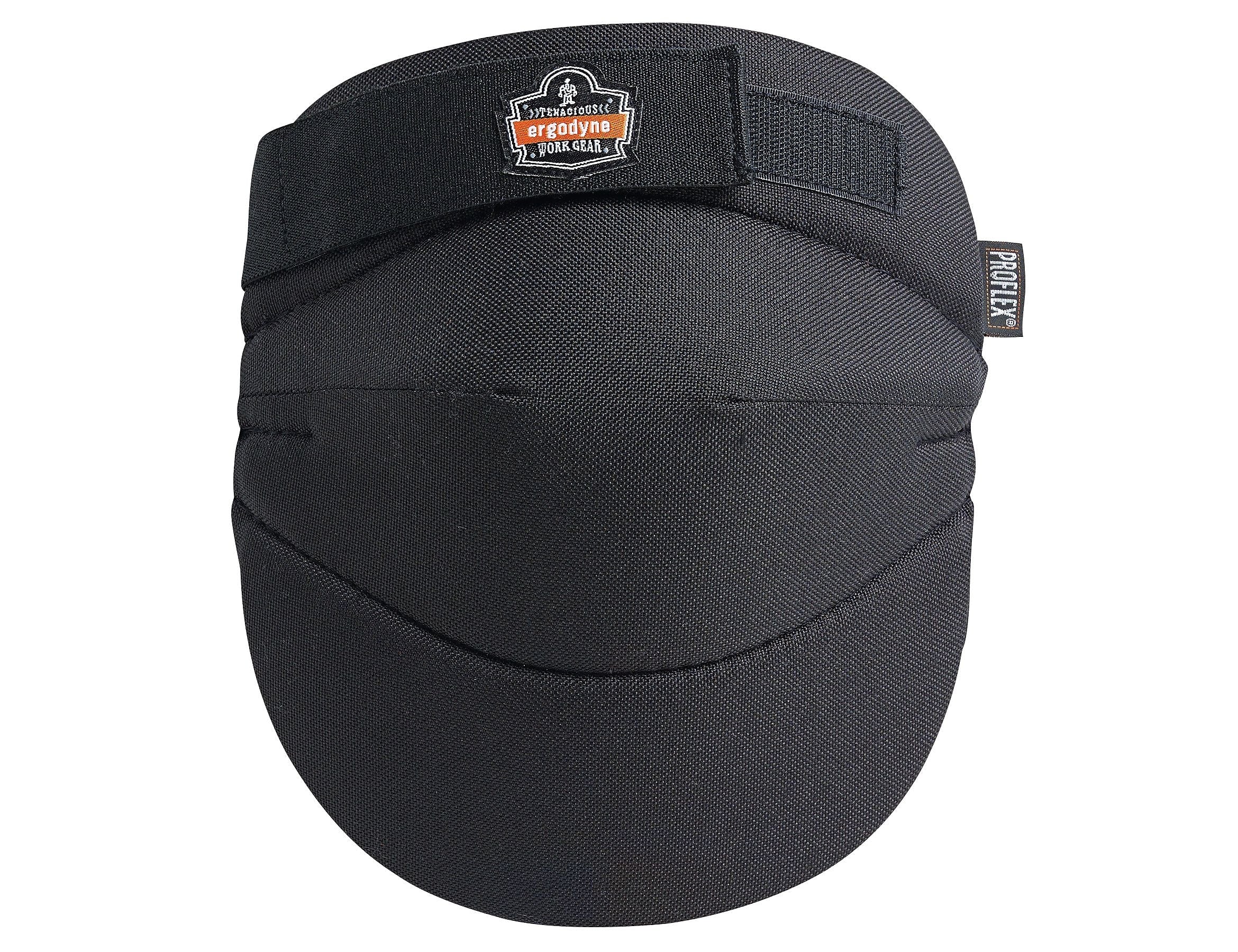 Ergodyne® ProFlex® Knee Pad With Wide Soft Cap, Black, Pair