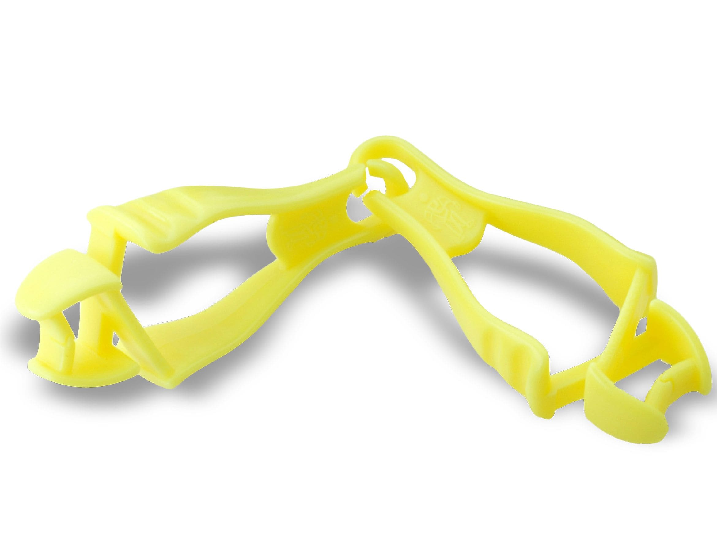 Ergodyne Squids Dual Clip Glove Grabber, Hi-Vis Lime, 6/Carton (19119)