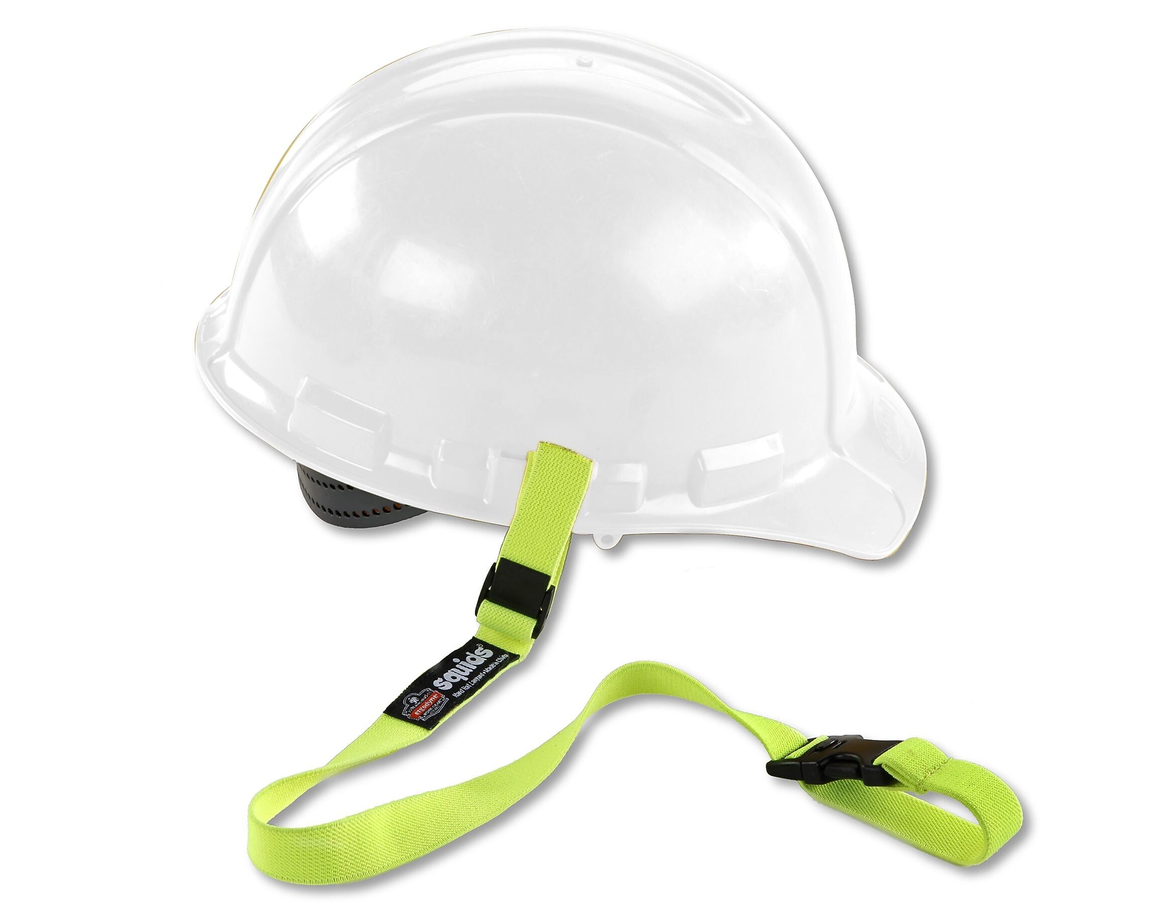 Ergodyne Squids Elastic Band Tether, Plastic, Lime, 6/Carton (19150)