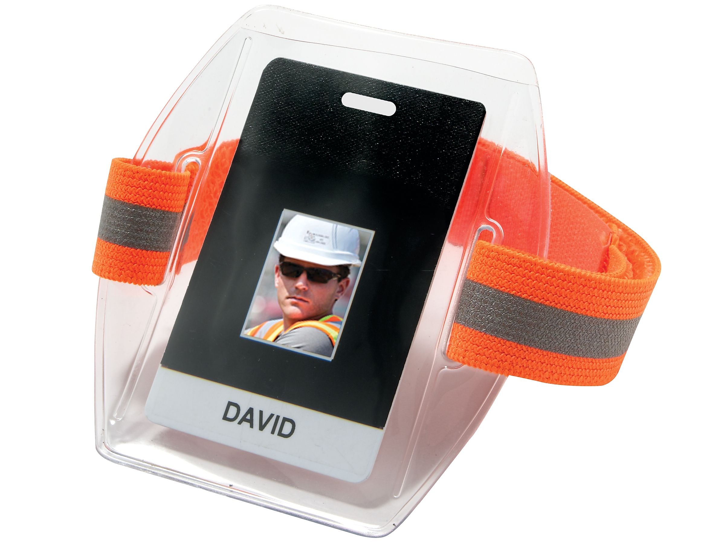 Ergodyne Squids 19951 Arm Band ID Badge Holders, Orange, 6/Pack