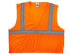 Ergodyne GloWear 8210HL High Visibility Sleeveless Safety Vest, ANSI Class R2, Orange, 4XL/5XL (21019)