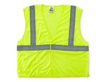 Ergodyne GloWear 8210HL High Visibility Sleeveless Safety Vest, ANSI Class R2, Lime, 4XL/5XL (21029)