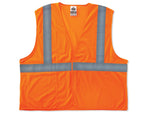 Ergodyne GloWear 8220HL High Visibility Sleeveless Safety Vest, ANSI Class R2, Orange, Large (21135)