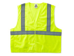 Ergodyne GloWear 8225HL High Visibility Sleeveless Safety Vest, ANSI Class R2, Lime, S/M (21183)