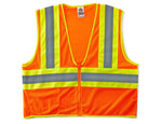 Ergodyne GloWear 8229Z High Visibility Sleeveless Safety Vest, ANSI Class R2, Orange, 4XL/5XL (21309)
