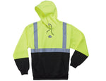 Ergodyne GloWear® 8293 High Visibility Long Sleeve Sweatshirt, ANSI Class R2, Hi-Vis Lime/Black, 3XL (21687)