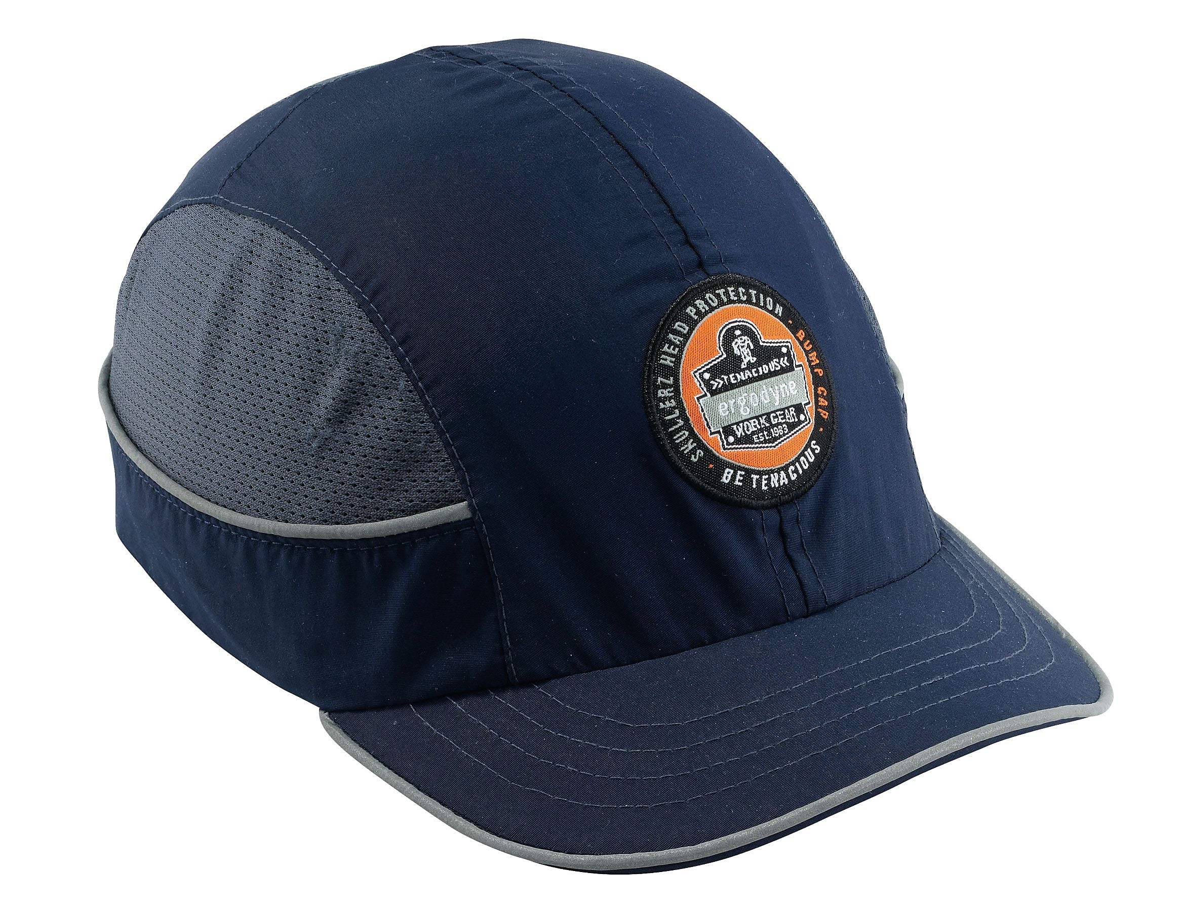 Ergodyne Skullerz Nylon Short Brim Bump Cap, Navy (23343)