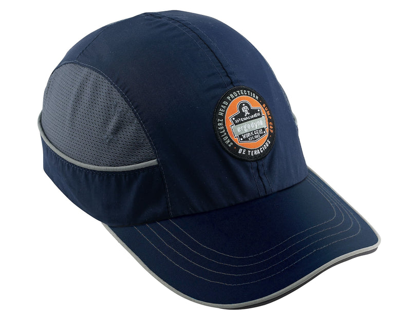 Ergodyne Skullerz Nylon Long Brim Bump Cap, Navy (23345)