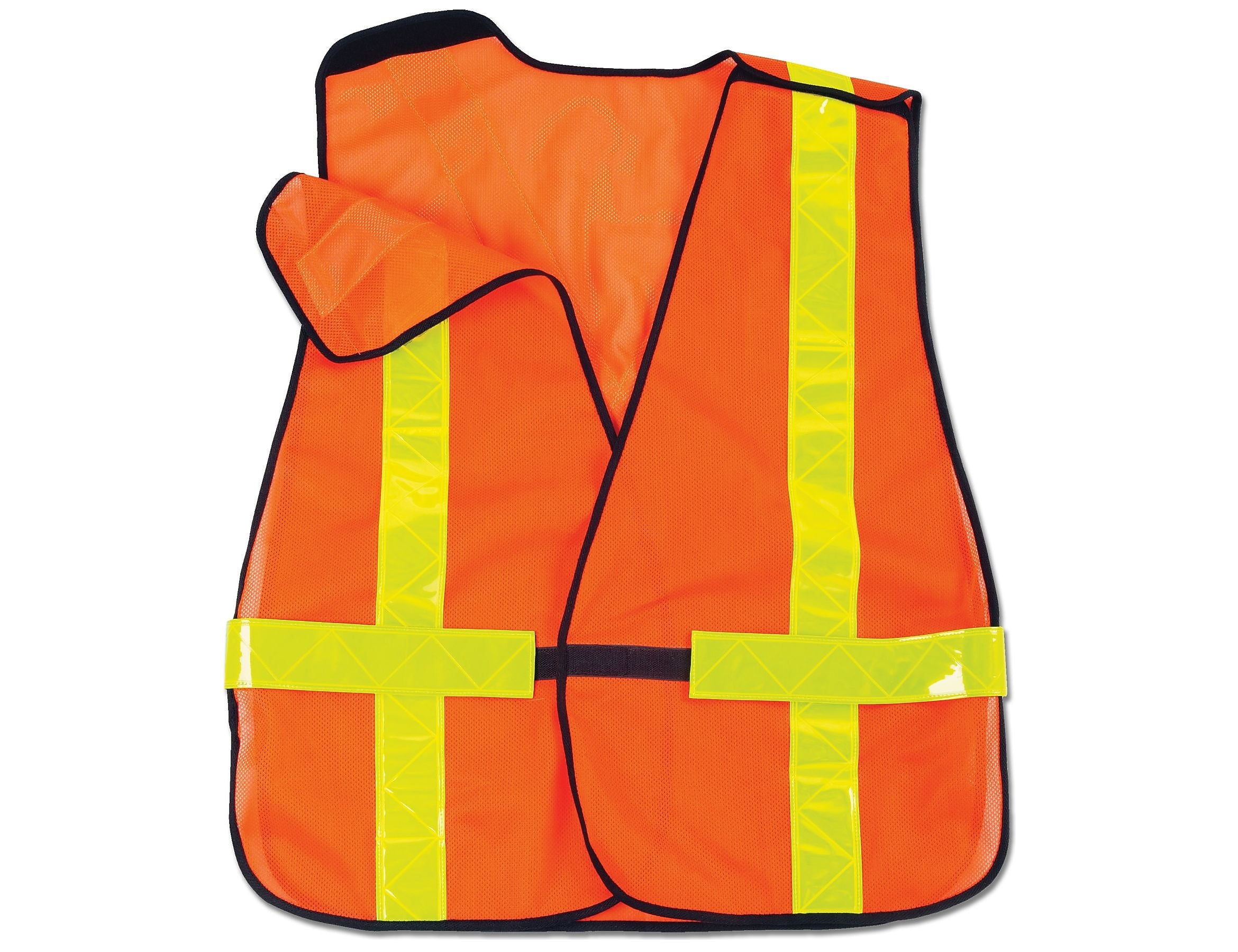 Ergodyne GloWear 8080BAX High Visibility Sleeveless Safety Vest, Orange, One Size (26030)