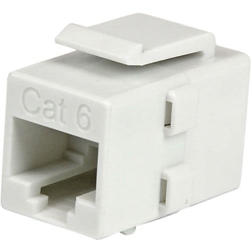 StarTech Keystone Jack Network Couple, White (C6KEYCOUPLWH)