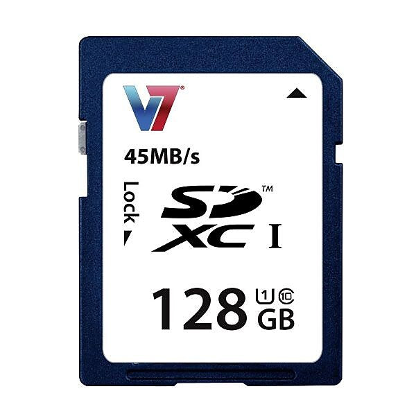 V7 128GB SDXC MEMORY CARD
